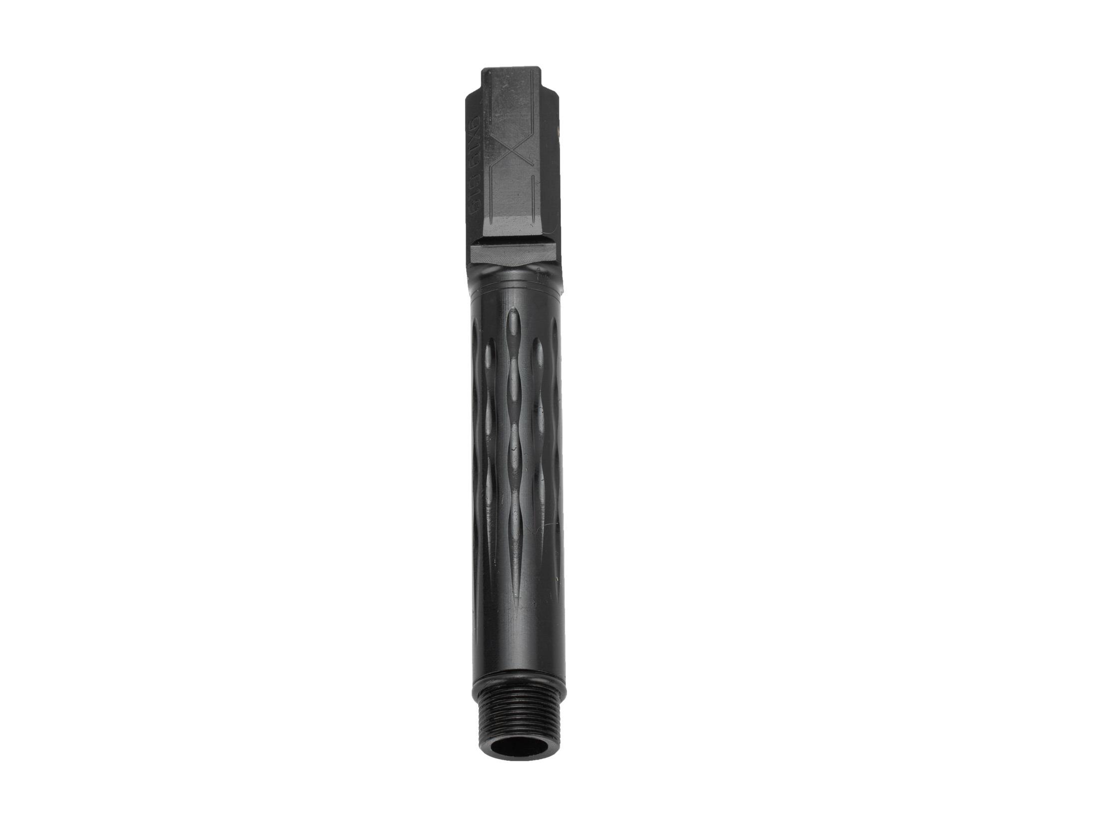 Faxon Firearms Glock 19 Fluted Threaded Barrel Nitride GB910N19LGQT